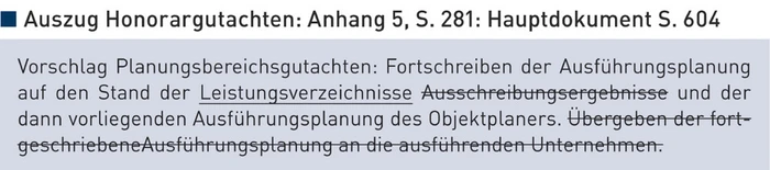 Auszug Honorargutachten_Anhang 5_S. 281_Hauptdokument S. 604.eps (Bild: Auszug Honorargutachten)